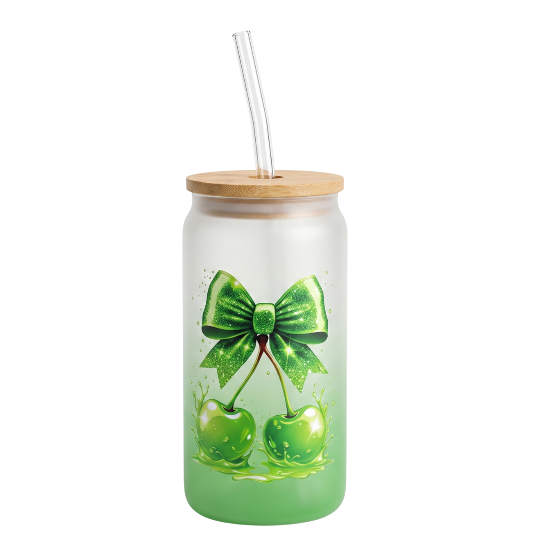 "Green Bowed Cherry" Cup